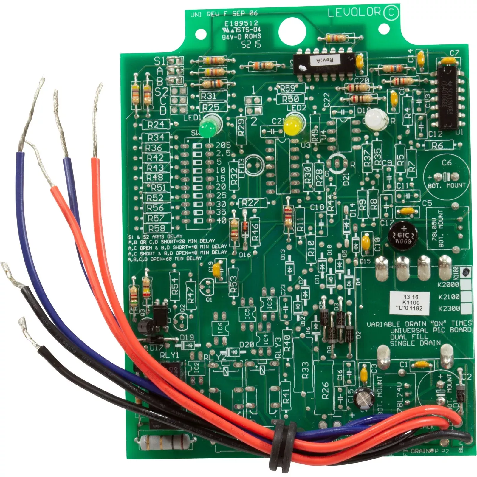 Jandy Pro Series Levolor Pcb With Time-Out System LEVBRD