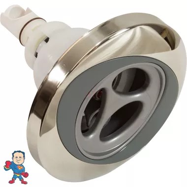 Jet Insert, Jacuzzi PowerPro FX2-S, 5-1/4"fd, Roto, w/SS Esc