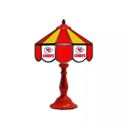 Kansas City Chiefs 21" Glass Table Lamp