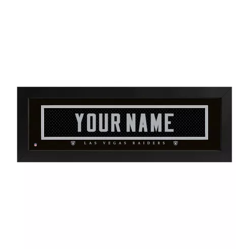 Las Vegas Raiders Name Plate Custom Print
