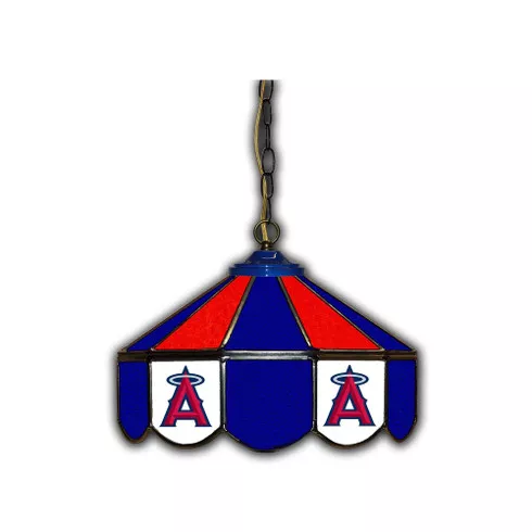 Los Angeles Angels 14" Stained Glass Pub Light