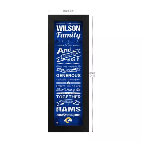 Los Angeles Rams Family Cheer Custom Print