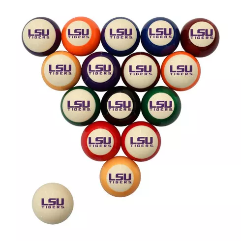 Louisiana State Tigers Retro Billiard Ball Set