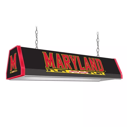 Maryland Terrapins: Standard Black Pool Table Light
