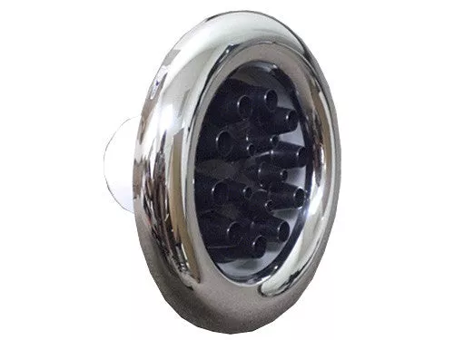 Master Spa – X241175 – 7.5 inch Master Blaster Stainless Steel/Black Jet