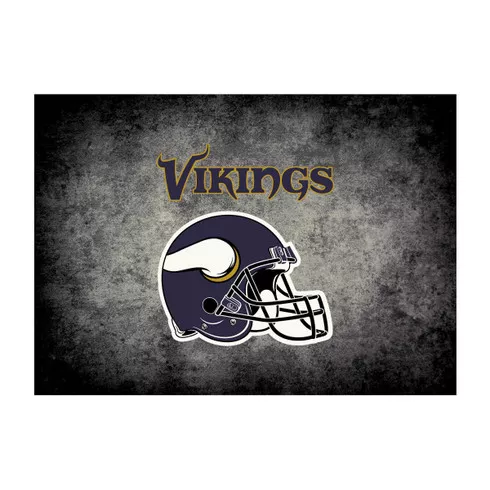 Minnesota Vikings 6'X8' Distressed Rug