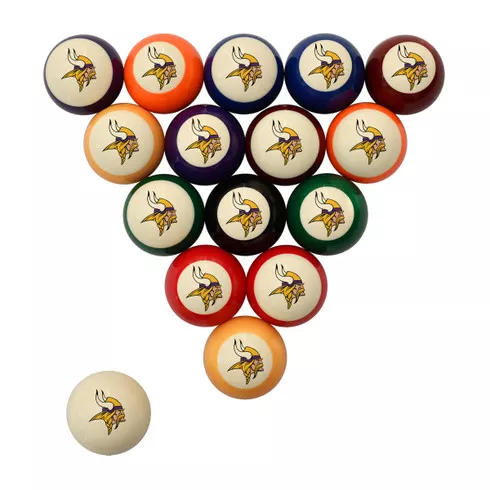 Minnesota Vikings Retro Billiard Ball Set