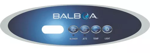 MVP260/VL260 Balboa Overlay, BL/P1/Temp/Light,11521