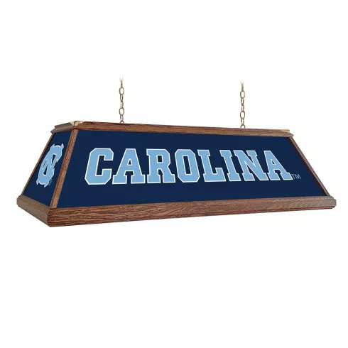 North Carolina Tar Heels: Premium Wood Navy Pool Table Light
