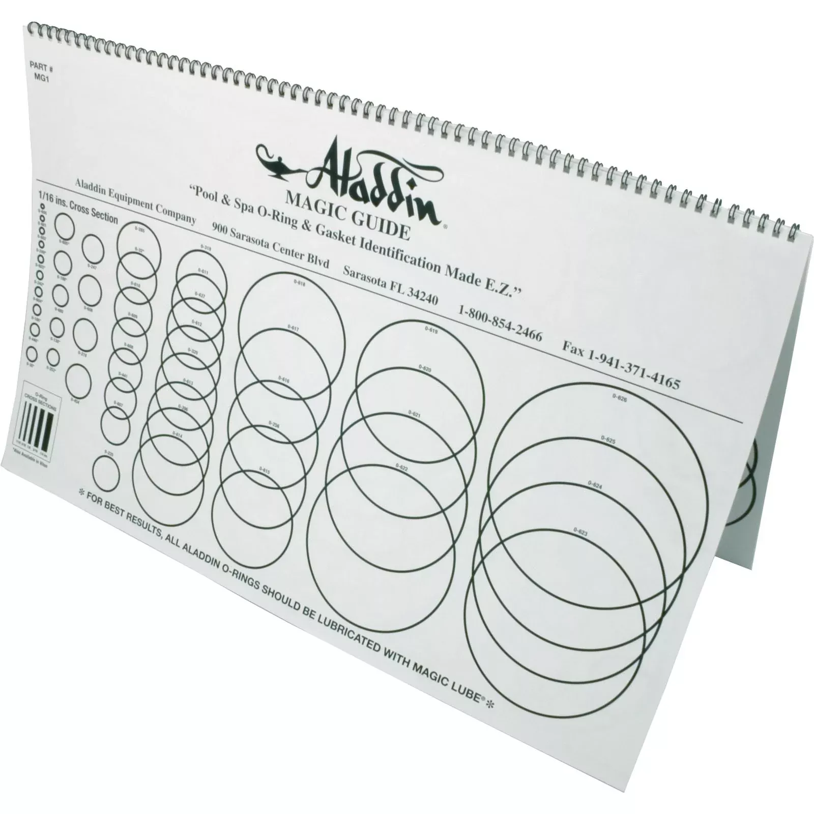 O-Ring Chart Aladdin MG1