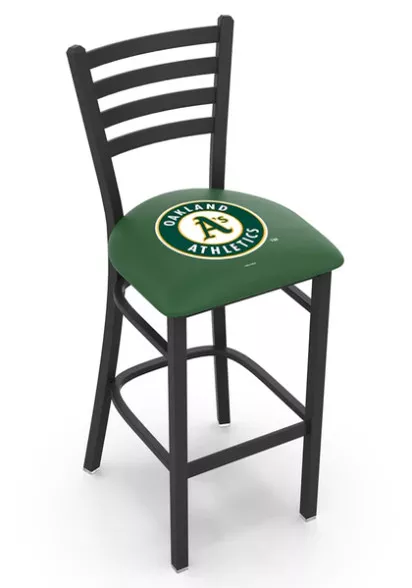 Oakland Athletics Stationary Bar Stool, Multiple Heights