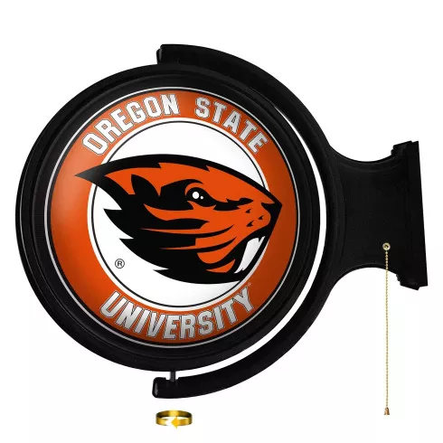 Oregon State Beavers Original Round Rotating Lighted Wall Sign