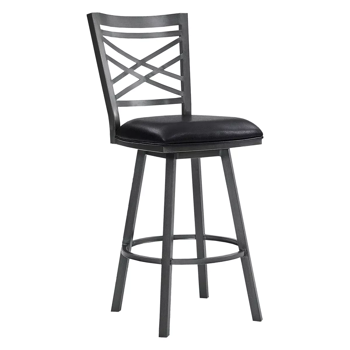 Panama Swivel 30" Barstool - Mineral/Black