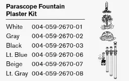 Paramount Parascope Fountain Plaster Kit - Taupe