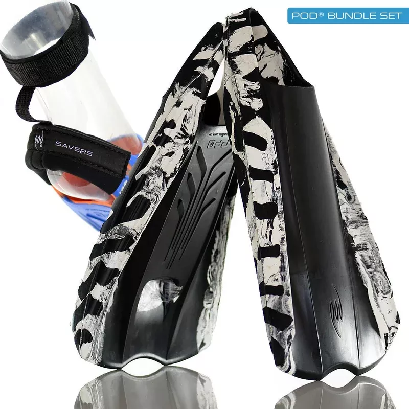PF2 Swim Fins + Fin Savers + Heel Protectors Value Bundle
