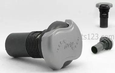 PLU21300510 Cal Spa AIR CONTROL - SILVER HANDLE W/DARK GREY CAP