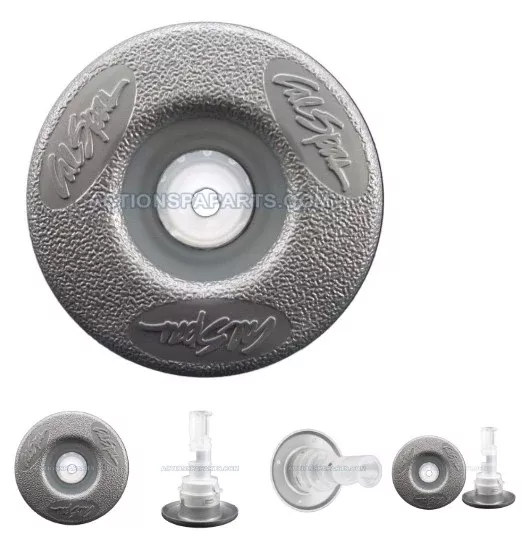 PLU21703414 Jet Insert Cal Spa 2” Euro Cyclone No Eyeball Silver