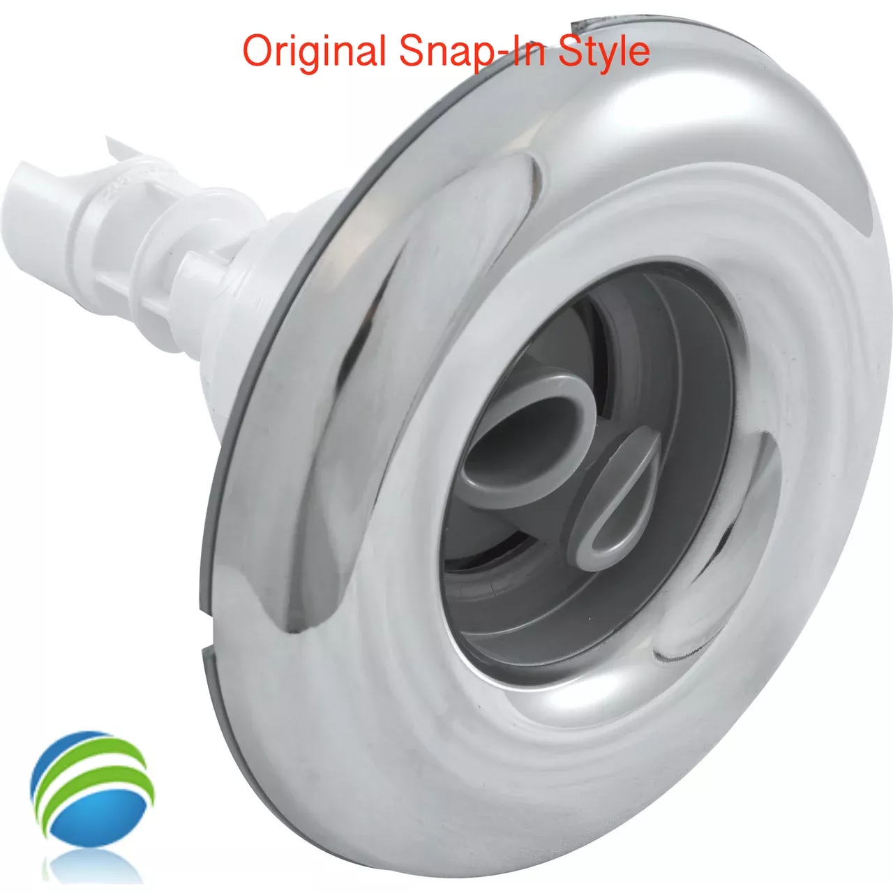 Poly Storm Snap In Jet, Large Face, Twin Rotational, SS/Gray - New Style!