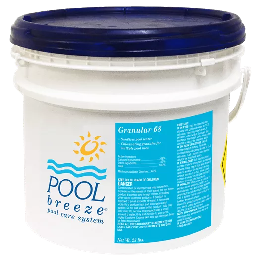 Pool Breeze 68 Cal Hypo Chlorine Granular Shock 25 lb Pail | 88490