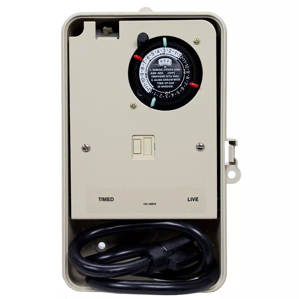 Portable Two-Circuit Outdoor Timer – 15 Amp 1 HP