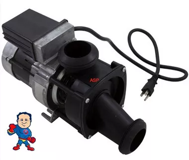Pump, Bath, Jacuzzi J-Pump, 115v, J Pump Style Fitting, 7.5A, w/Air Switch OEM