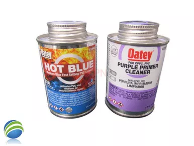 PVC Hot Blue Glue and Purple Primer 4oz of Each Hot Tub Spa Video