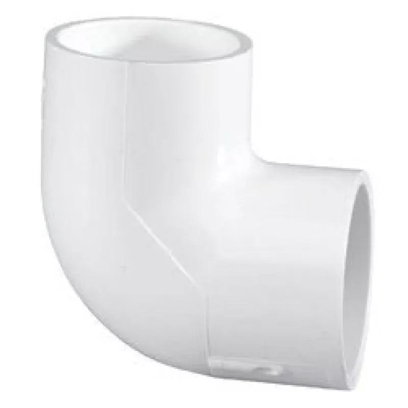 PVC Schedule 40 – 90 Elbow, 3″ Slip White | 406030