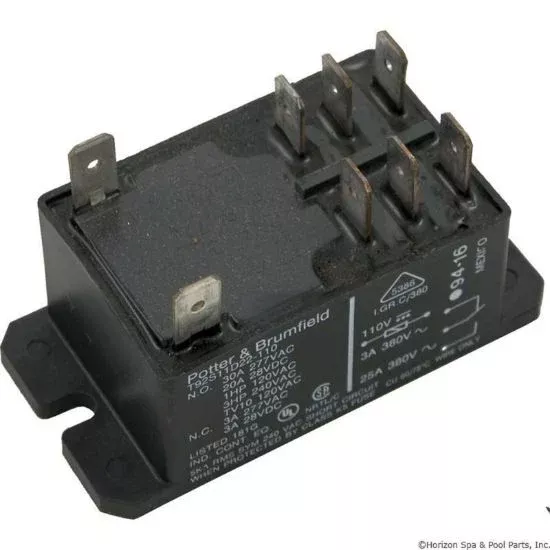 Relay PandB T-92 DPDT 30A 110vdc Coil