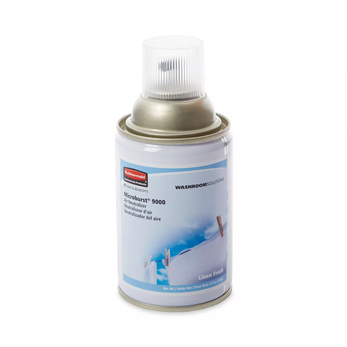Rubbermaid Microburst 9000 Refill Cans (Linen Fresh Scent) – Case of 4