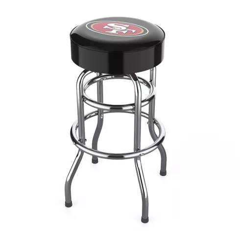 San Francisco 49ers 30" Chrome Bar Stool
