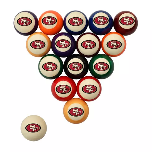 San Francisco 49ers Retro Billiard Ball Set