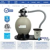SandMan 18" Filter System with 0.9 HP Pump