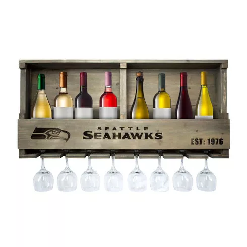 Seattle Seahawks Reclaimed Bar Shelf