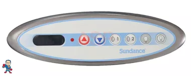 Spaside Control, Sundance 780,6 Button, 2-Pump, Oval Spa Side Panel, 2007+