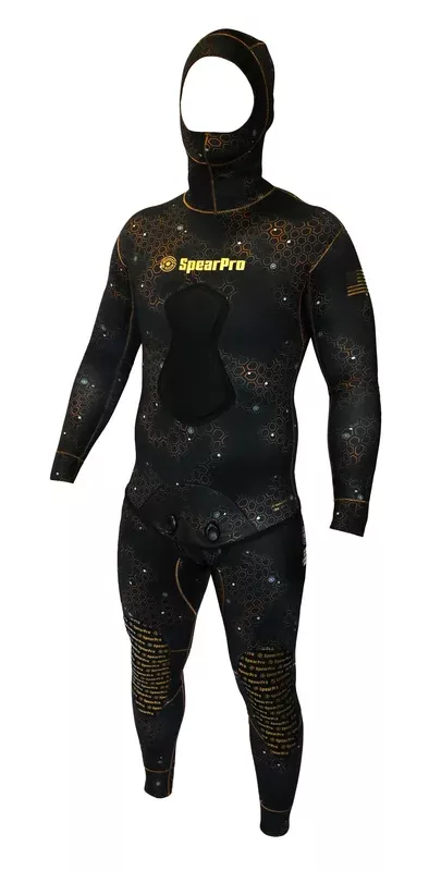 SpearPro Golden Cabrilla Mens Wetsuit – 5mm Titanium Lined