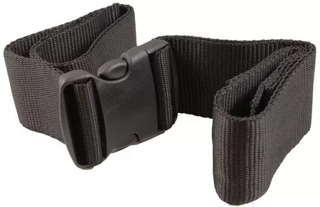 Spineboard Strap, Kemp USA, Two-Piece w/ Buckle, Black- 10-302-BLK