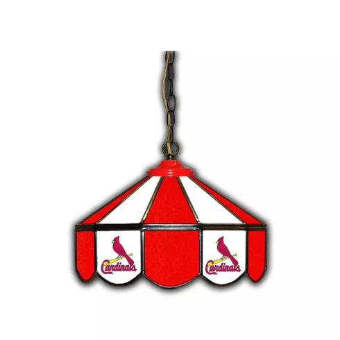 St Louis Cardinals 14" Stained Glass Pub Light