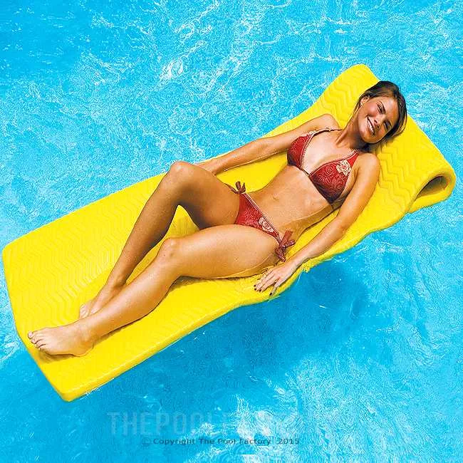 Swimline 1.5" thick SofSkin Floating Mattress Yellow