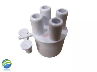 Transition Air Manifold 1" Spigot (4) 3/8" Barbs
