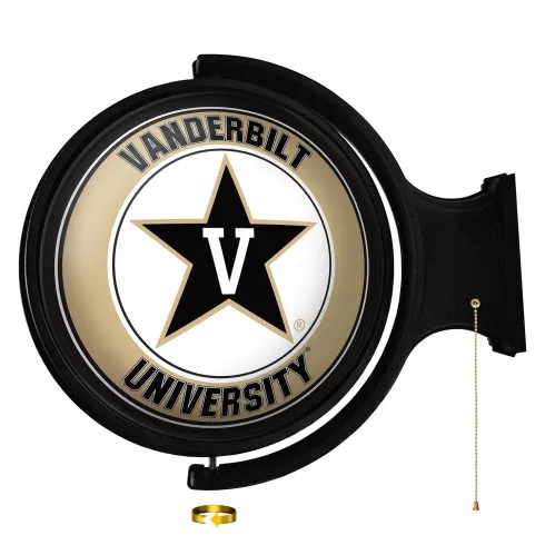 Vanderbilt Commodores Original Round Rotating Lighted Wall Sign