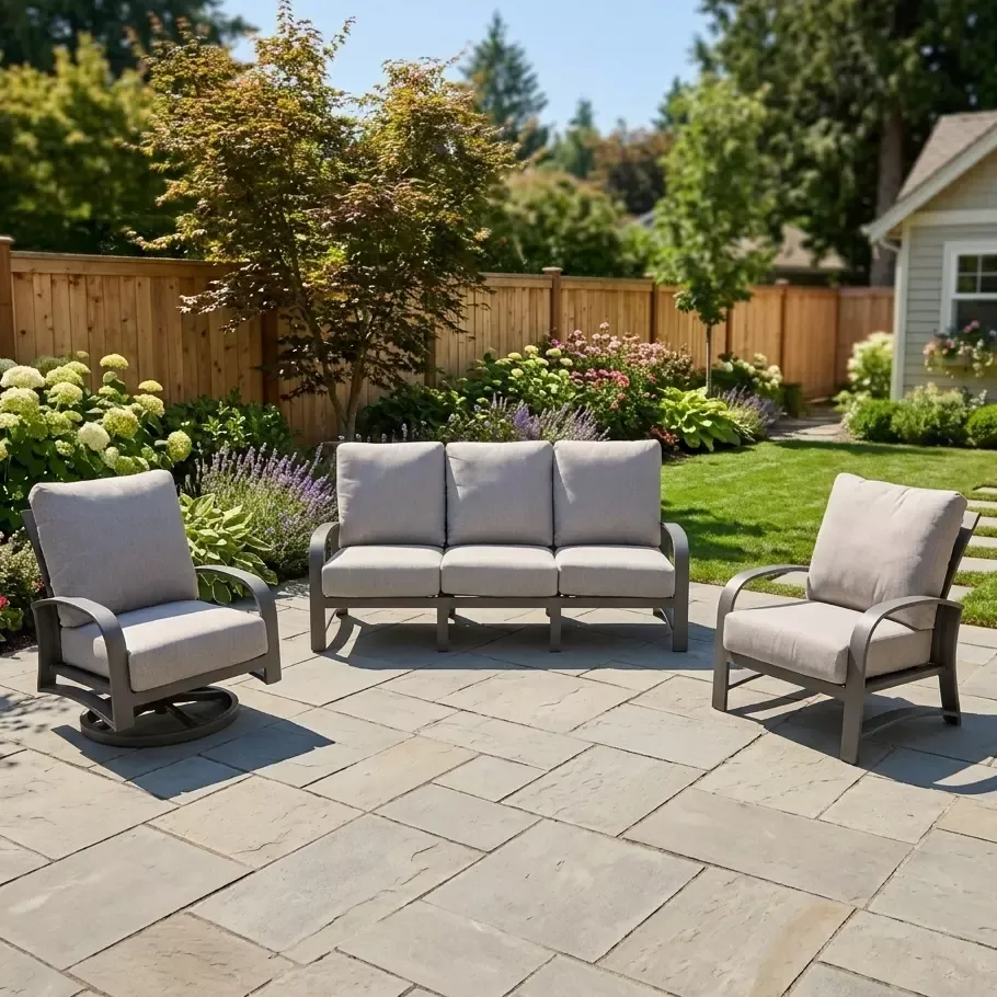 Wakefield 3 Piece Sofa Group - Barbados Fog