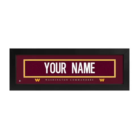 Washington Commanders Name Plate Custom Print
