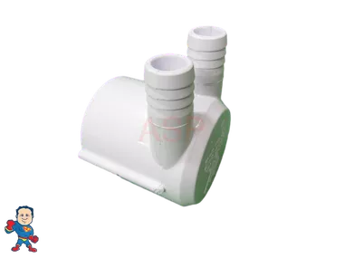 Water Manifold, 3/4" barb, 2 Port, Dead End, 2" Slip