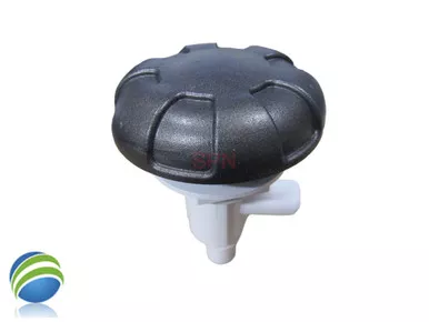 Waterfall Control Valve 6 Spoke Graphite with (2) 3/4" Smooth Barbs