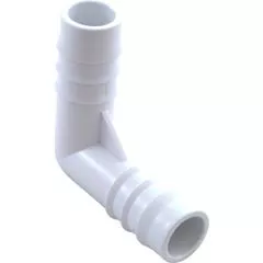 Waterway Plastics Barb Coupling, 90 Elbow, 3/4" Barb x 3/4" Barb | 411-3700