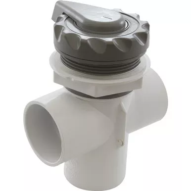Waterway Top Access Diverter Valve Gray Scalloped