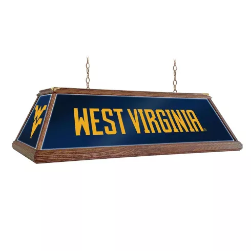 West Virginia Mountaineers: Premium Wood Pool Table Light