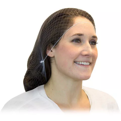White Nylon Hair Nets (22″ & 28″ Sizes) – Case of 1440