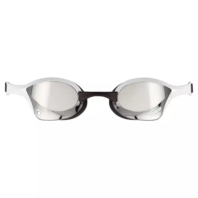 White Silver Arena Cobra Ultra Swipe Mirrored Goggles